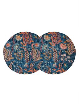 HOSTA HOMES - Digitally Printed Cotton Table Placemats Multi-Color (Pack of 2)