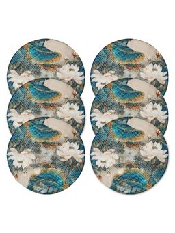 HOSTA HOMES - Digitally Printed Cotton Table Placemats Multi-Color (Pack of 6)