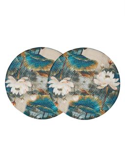 HOSTA HOMES - Digitally Printed Cotton Table Placemats Multi-Color (Pack of 2)