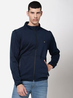 Lee - Men Navy Solid Jacket (Regular)