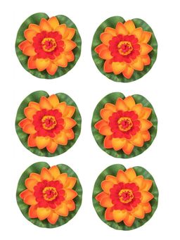 Homesake - Artificial Floating Lotus Flower Orange