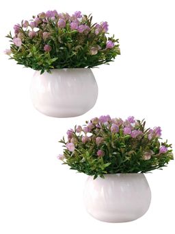 Homesake - Fake Rose Bunch Artificial Plant Violet