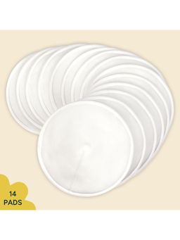 NINTARA BABY - Reusable White Nursing Pads (Pack of 14)
