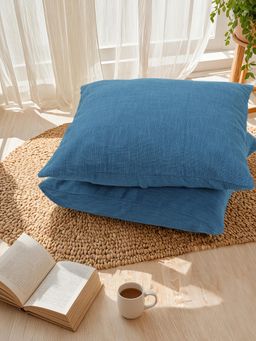 House This - Amodini Pack of 2 Cushion Covers -Blue