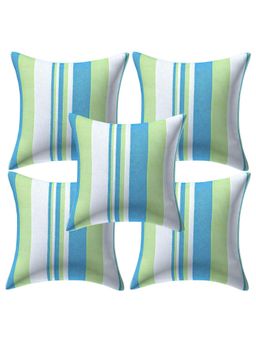 Creeva - Pack of 5 Cotton Cushion Covers - Green