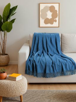 House This - Amodini Throw in Blue