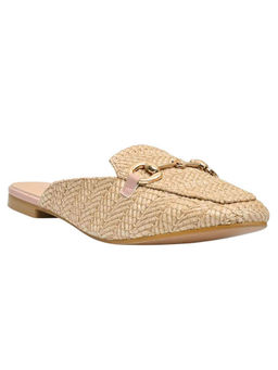 Jove - Women Pink Textured Mules