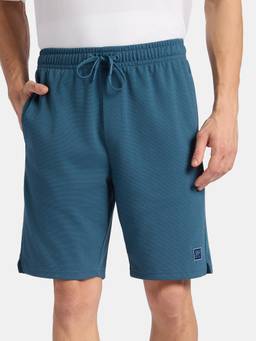 Jockey - AM88 Men Super Combed Cotton Rich Straight Fit Shorts-Indian Teal