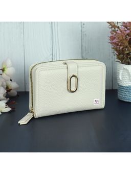 NFI Essentials - Pu Leather Mini Zipper Credit Card Holder Organizer Wallet