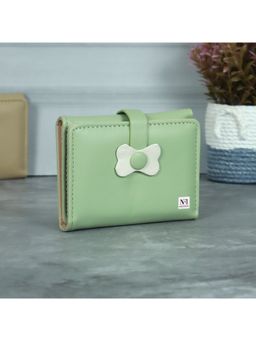 NFI Essentials - Pu Leather Mini Trifold Credit Card Holder Organizer Wallet