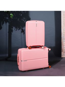 Nasher Miles - Unisex Pink The Line Hard-Sided Polypropylene Trolley Bags (Set of 2)