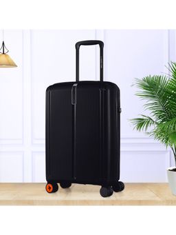 Nasher Miles - Unisex Black The Line Hard-Sided Polypropylene Trolley Bag