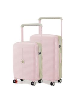 Nasher Miles - Unisex Pink Dubai Hard-Sided Polypropylene Trolley Bags (Set of 2)