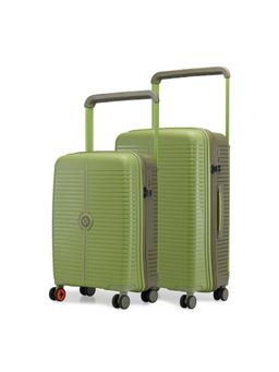 Nasher Miles - Unisex Green Dubai Hard-Sided Polypropylene Trolley Bags (Set of 2)