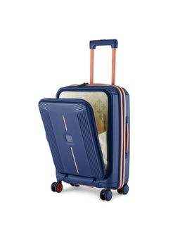Nasher Miles - Unisex Navy Blue Alexandria Hard-Sided Polypropylene Trolley Bag