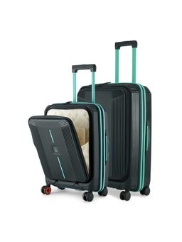 Nasher Miles - Unisex Grey Alexandria Hard-Sided Polypropylene Trolley Bags (Set of 2)