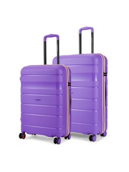 Nasher Miles - Unisex Purple Jupiter Hard-Sided Polypropylene Trolley Bags (Set of 2) (M/L)