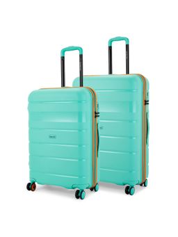 Nasher Miles - Unisex Teal Jupiter Hard-Sided Polypropylene Trolley Bags (Set of 2) (M/L)