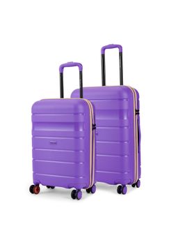 Nasher Miles - Unisex Purple Jupiter Hard-Sided Polypropylene Trolley Bags (Set of 2) (S/M)