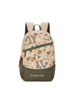 Nasher Miles - Unisex Cream Botany Polyester Laptop Backpack