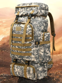 NFI Essentials - Unisex Multi-Color Hiking, Military Print Travel Shoulder Backpack