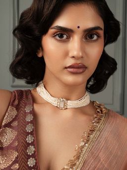 Curio Cottage - Meira Glimmer Pearl Choker Necklace