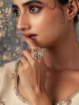 Curio Cottage - Meira Jadau Swirling Pearl Ring