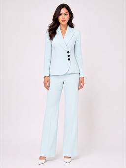 Powersutra - Women Blue Tailored Co-Ord Set