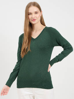 Madame - Designer Bottle Green Sweater