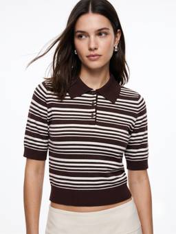 Outzidr - Multi Striped Polo Top