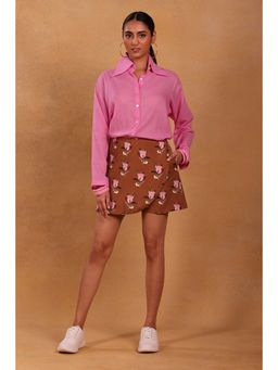 Masaba - Brown Canary Blossom Skort (Set of 2)