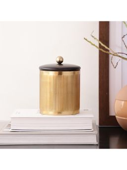 De Maison Decor - Gold Luxora Cylindrical Box