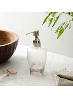 De Maison Decor - Silver Starlight Crystal Cut Soap Dispenser