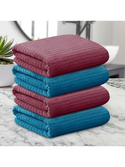 Story@Home - Microfiber 500 GSM Hand Towel (Pack of 4) (M)