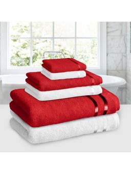 Story@Home - Terry Cotton 450 GSM Bath, Hand, Face Towel (Pack of 6) (XL)