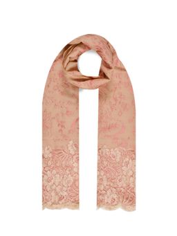 Janavi India - Pink Embroider's Avant-Garde in Cashmere Scarf