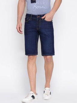 Guess - Blue Cotton Regular Shorts