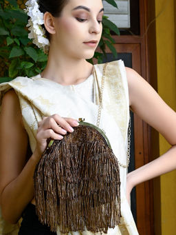 Odette - Bronze Embellished Batua
