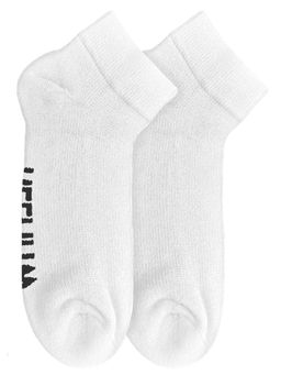 Heelium - Bamboo Quarter Ankle Socks for Men, UK7-11, 1 Pair White