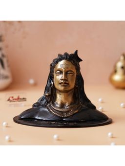 eCraftIndia - Black and Lord Adiyogi Shiva Statue, Shiv Murti, Shiva Idol
