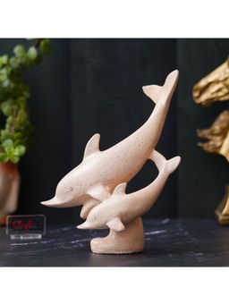 eCraftIndia - Set of 2 Dolphin Statues Animal Figurine Decorative Showpiece