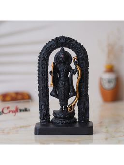 eCraftIndia - Black & Polyresin Handcrafted Shri Ram Statue, Ayodhya Ram Lalla Murti Statue