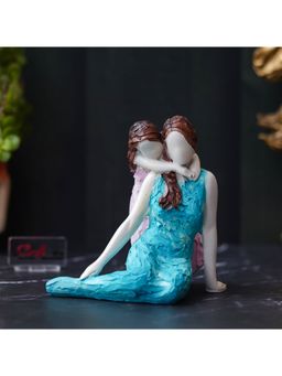 eCraftIndia - Daughter Back Hugging Mother Human Figurines Decorative Showpiece