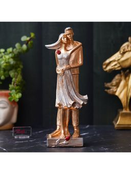 eCraftIndia - Romantic Hugging Couple Statue Human Figurines Decorative Showpiece