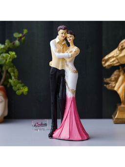 eCraftIndia - Lovely Hugging Couple Statue Human Figurine Decorative Showpiece