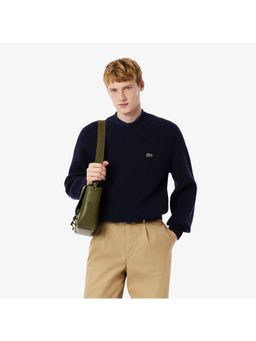 Lacoste - Thick Carded Wool Crew Neck Sweater