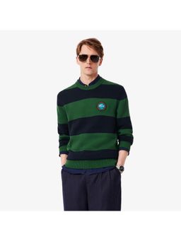 Lacoste - Striped Cotton Jersey Sweater