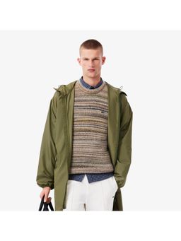 Lacoste - Long Packable Water-Repellent Parka Coat