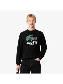 Lacoste - Classic Fit Printed Crew Neck Sweatshirt