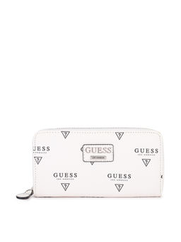 Guess - MEADE SLG MED ZIP AROUND White Wallet